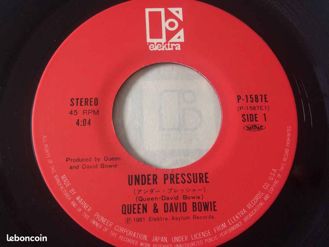 Queen & David Bowie Under pressure 45t Japon (image 5)