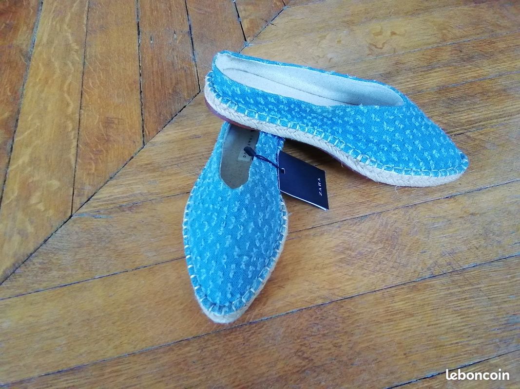 Espadrilles en Jeans ZARA Neuves - Taille 36 (image 1)