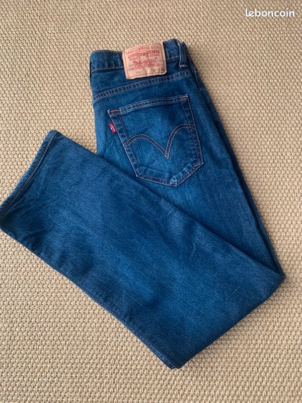 Denim Levis 752 Regular LEVI'S Mens 752 Straight Jeans W32 L27