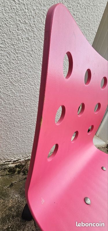 Chaise de bureau Ikea enfant rose (image 6)
