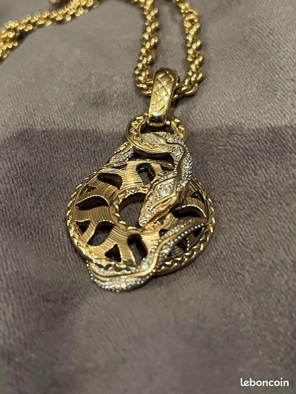 Pendentif Vintage Petite Chaussure Plaqué Or - Avec Chainette Offerte, Très Bon état