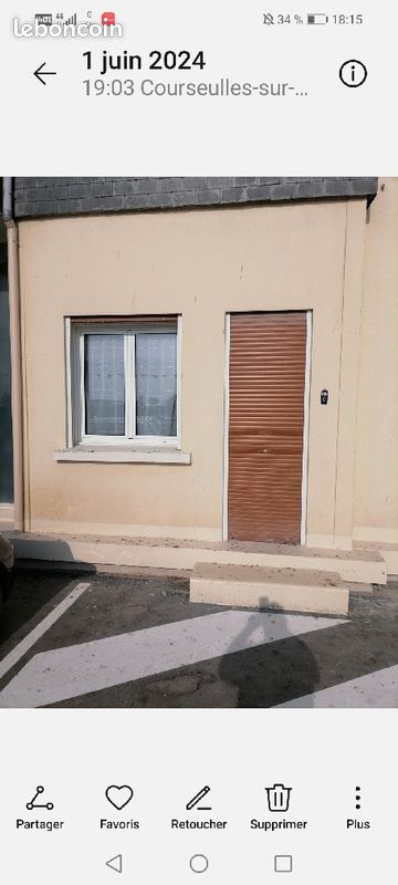Appartement 1 pièce 20 m² · à Courseulles-sur-Mer · 20 m² · 550 €