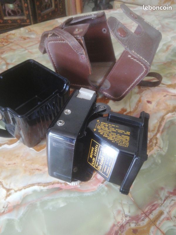 Appareil Photo Vintage Kodak Brownie Flash (Années 50) – Fabriqué en France + Sacoche Cuir (image 9)
