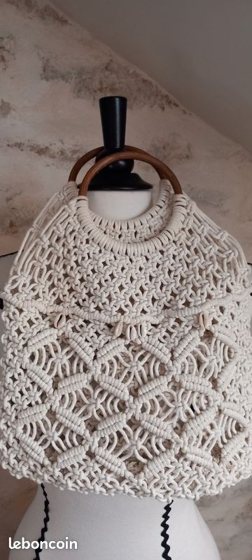 Sac en macramé artisanal (image 1)