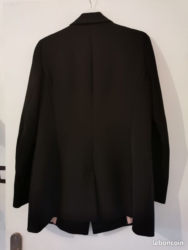 Veste noire tailleur femme 123 taille 38 (image 2)