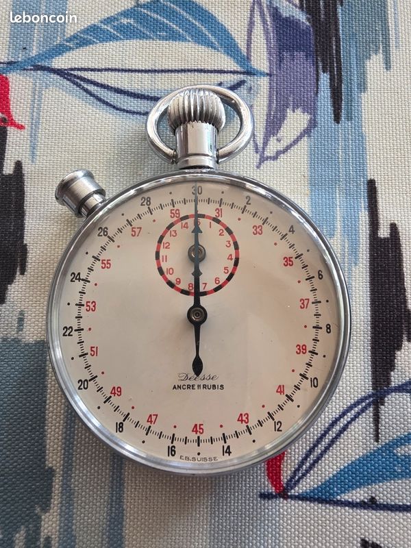 Chronomètre Suisse Vintage 100ème De Minute - Mécanique, Années 1920-1949 - Collection