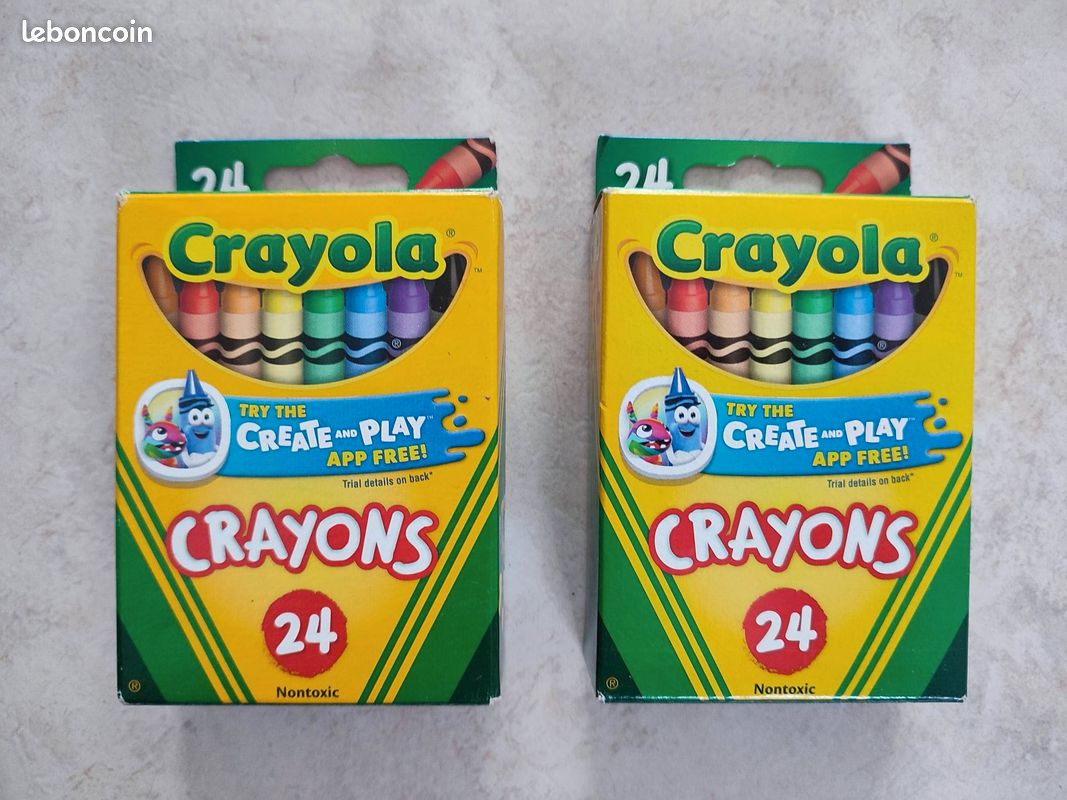 2 boites de crayons à la cire Crayola neuves (FAB) (image 1)
