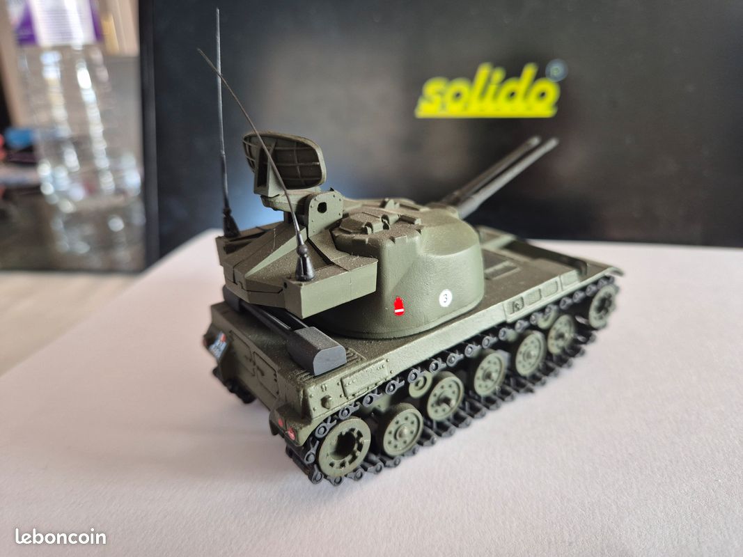 Solido N°230 - AMX 13-90 Mm - Miniature Collection Complète En Boîte TB