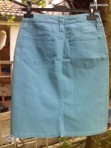 Jupe turquoise taille 36 (image 2)