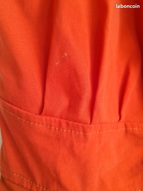 Haut à volant orange et noire-Meiling fashion (image 7)