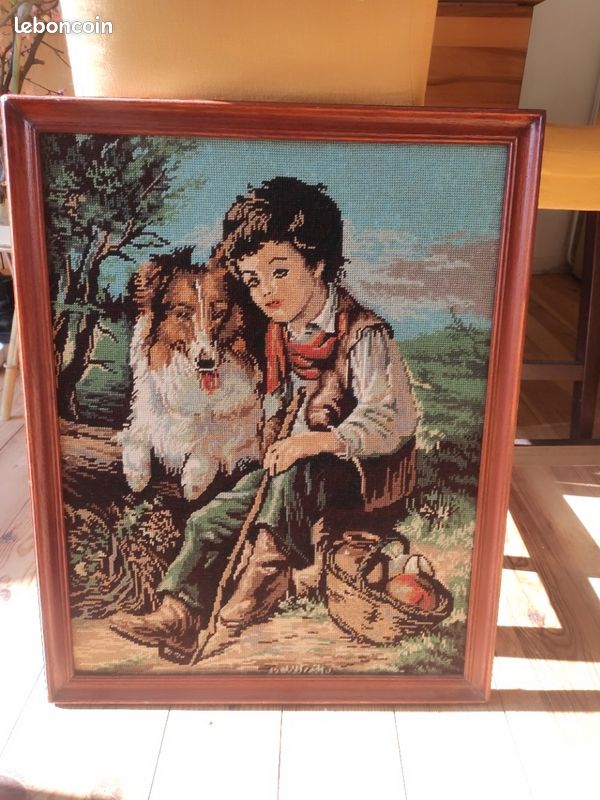 Canevas "l'ami fidele", vintage (image 1)