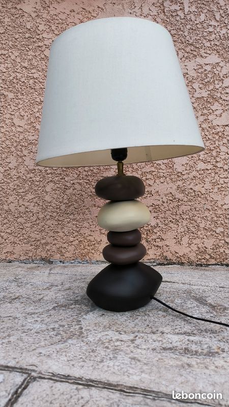 Lampe 5 galets avec abat-jour (image 2)