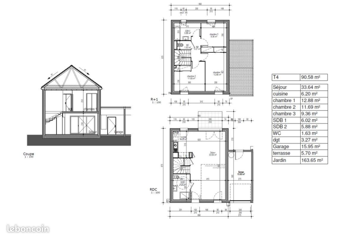 Maison 4 pièces 90 m² (image 2)