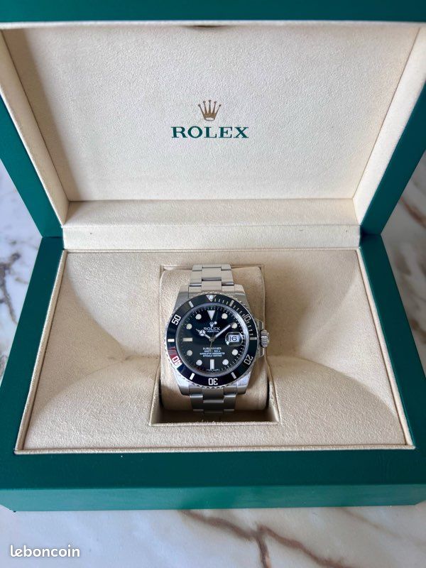 Rolex Submariner 116610LN 2019 Full Set révisée Bianchi Marseille montre automatique homme luxe plongée Oyster acier cadran noir lunette céramique boîte papiers maillons étanchéité (image 12)