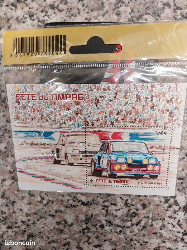 Timbre de collection Renault maxi 5 turbo (image 1)