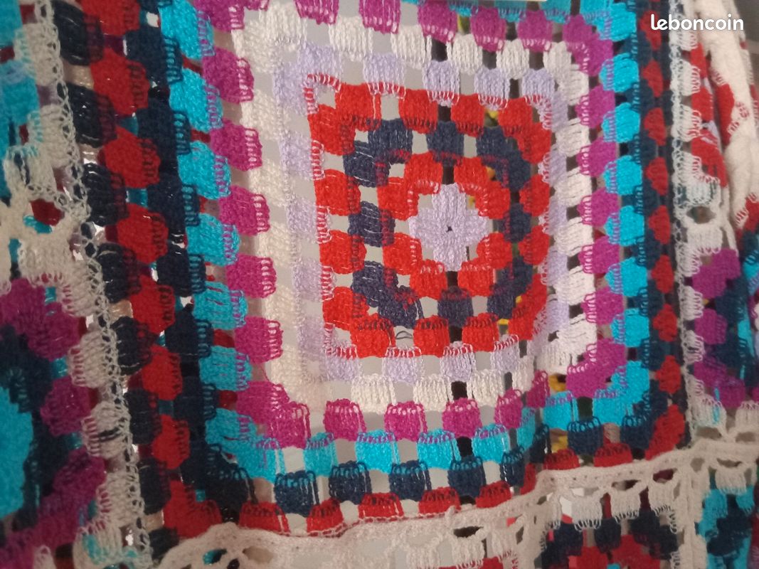 Gilet bohème en crochet t 38 neuf avec étiquette (image 6)