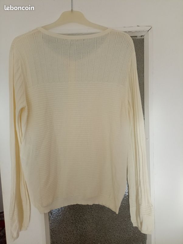 Gilet KOOKAI neuf blanc cassé (image 3)