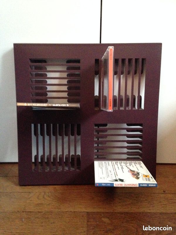 Porte CD MURAL couleur aubergine (image 1)