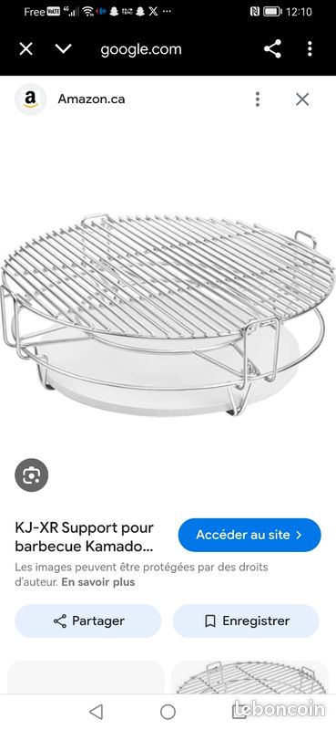 Grilles de cuisson multi-niveaux avec déflecteurs de chaleur en céramique, kit système (image 1)