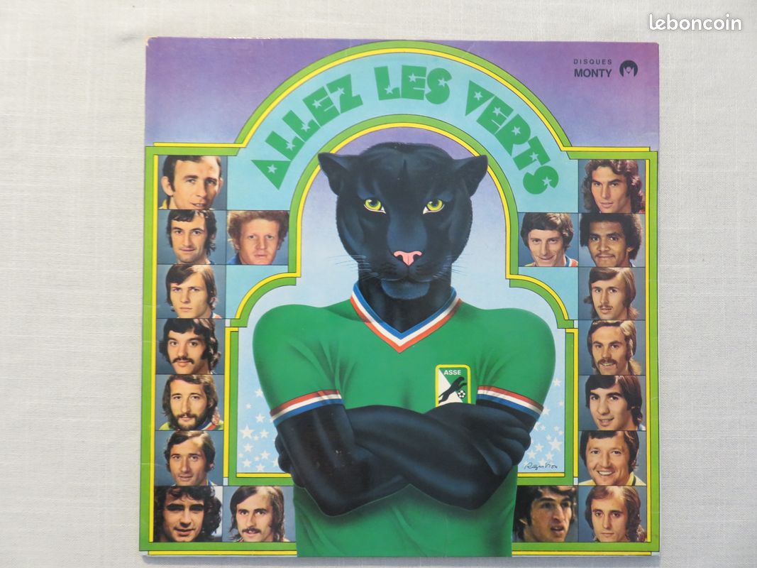 Vinyle "Allez les verts" A.S Saint-Etienne (image 1)