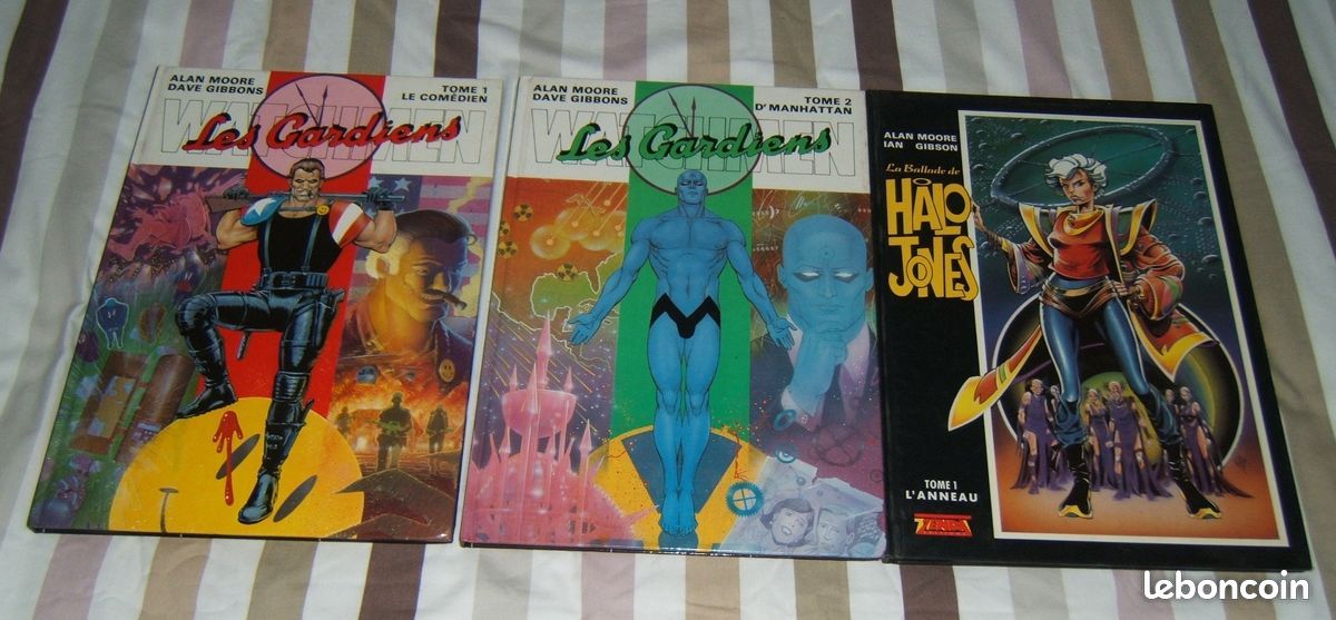 LOT de 3 BD de ALAN MOORE - WATCHMEN Tomes 1 et 2, LA BALLADE DE HALO JONES (image 1)