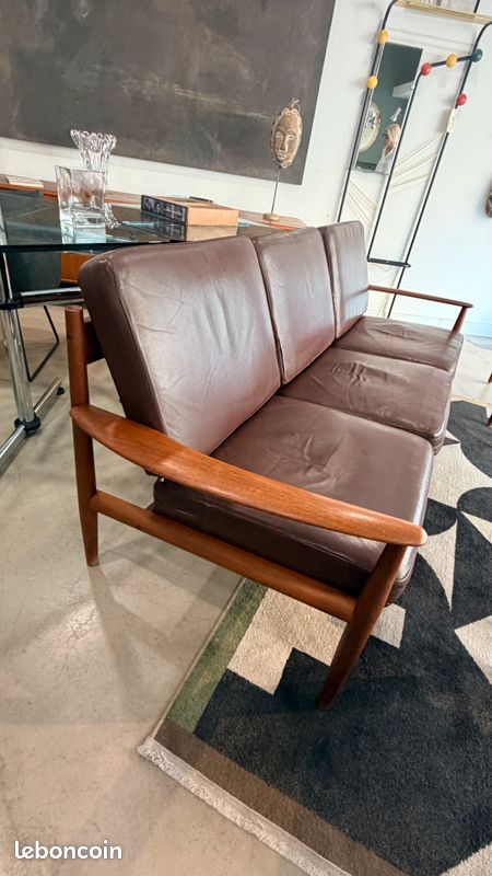 Ensemble Canapé Fauteuil et table basse Scandinave (image 4)