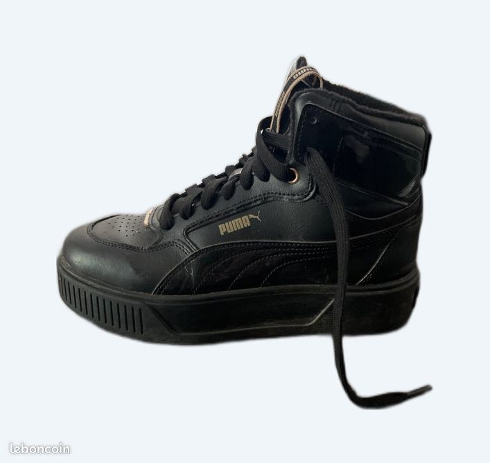 Basket puma noir vernis Chaussures