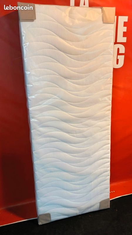 Sommier tapissier neuf sous plastique 80x200 1 et 2 personnes (image 1)