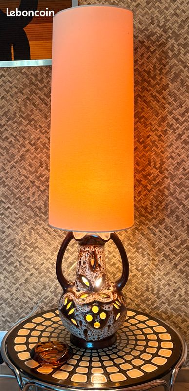 Paire de lampes Vert Céramique - Vendu
