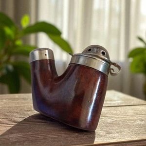 Pipe Ancienne Vintage Avec Couvercle - Rétro - Pour Homme
