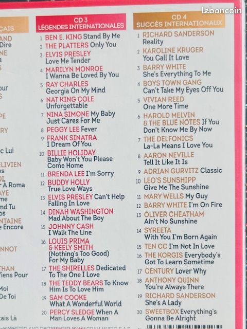 Album 4 cd "chansons d'amour" (image 7)