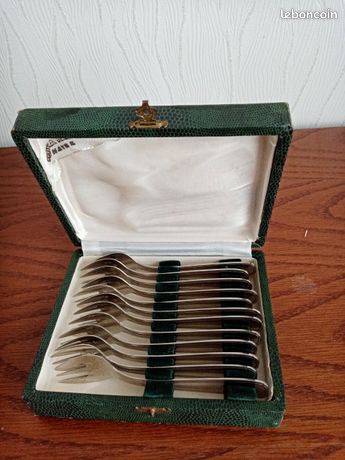 6 Fourchettes à Huîtres En Argent – Orfèvre LP – Argenterie Française