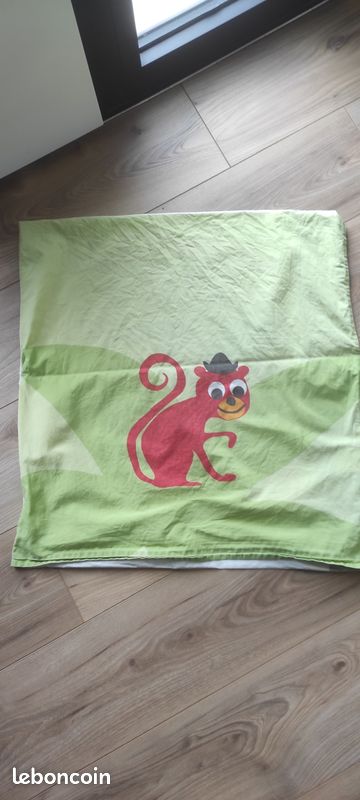 Parure de couette 1 personne jungle vert baudet (image 2)