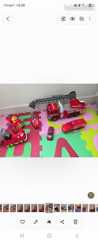 Lot pompiers camion voiture (image 1)