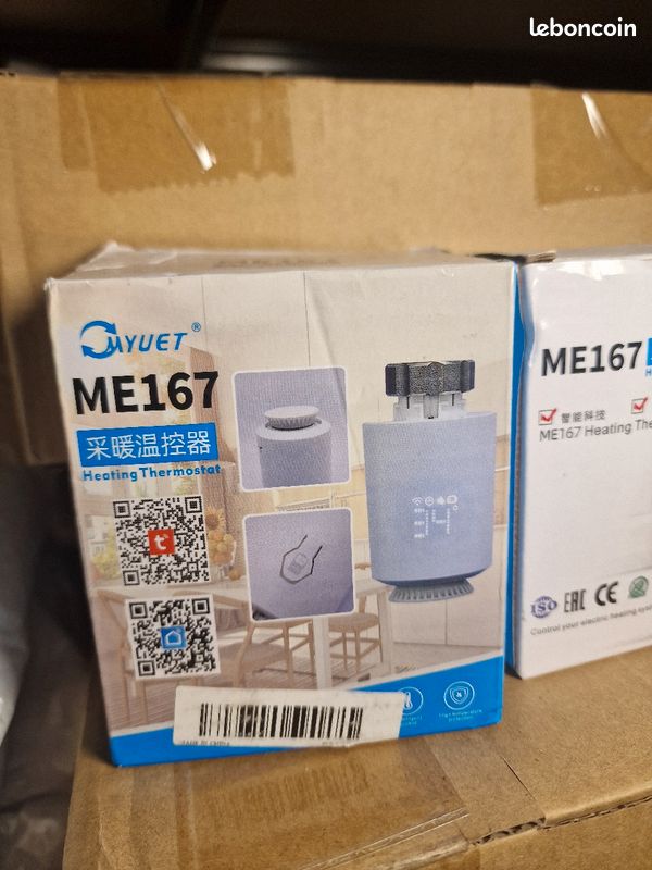 Thermostat de Radiateur Intelligent sans Fil ME167 2.4G, Régulateur de Température Intelligent Programmable, Contrôle du Programme D'application, avec Capteur de Température NTC (image 2)