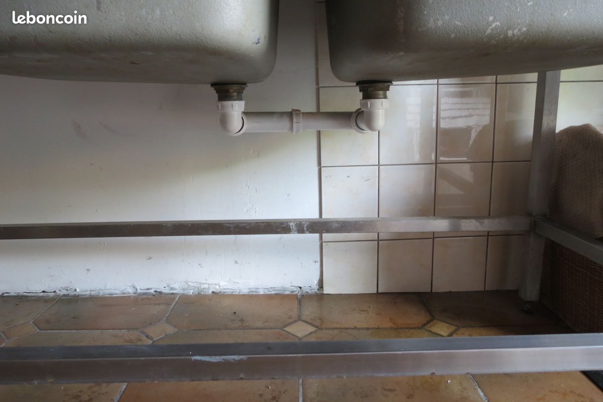 Grand evier double bac en inox (image 5)