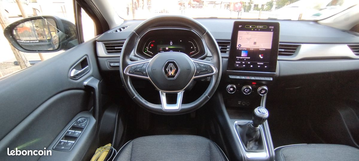 RENAULT CAPTUR 1.0 TCE GPL 100 INTENS - ENTRETIEN RENAULT - CARPLAY CAMERA COCKPIT - GARANTIE 6 A 36 MOIs (image 14)