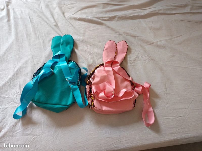 Lot 2 petits sacs lapin (image 4)
