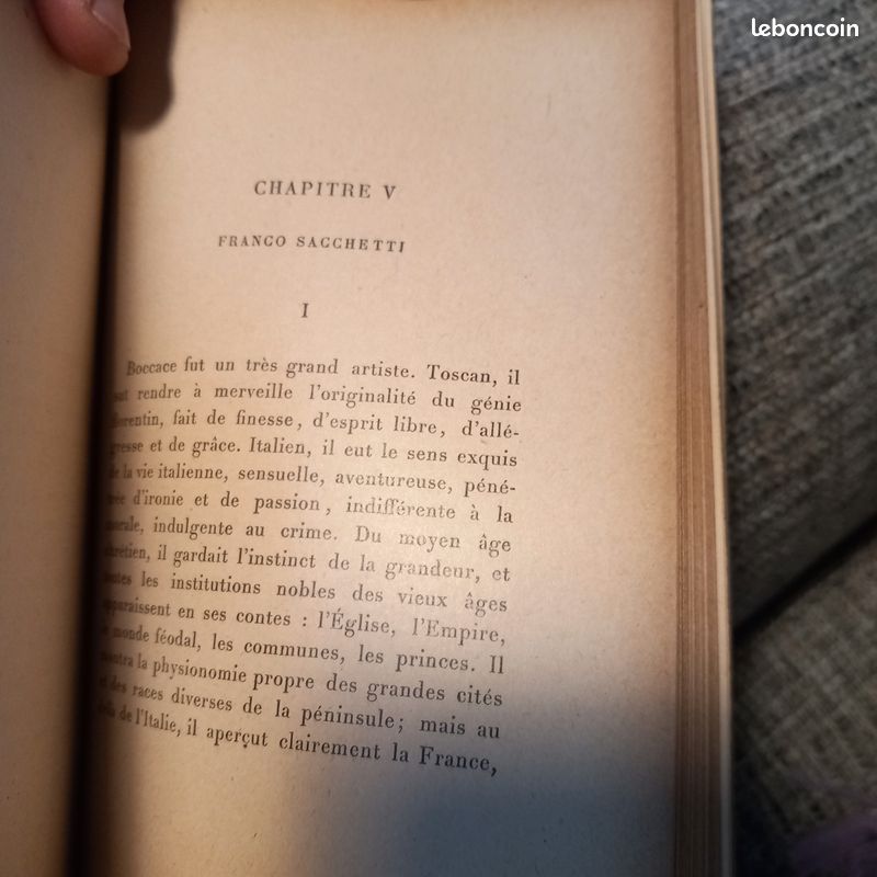 Livre ancien- LES CONTEURS FLORENTINS DU MOYEN ÂGE- 1909 - GEBHART (image 9)