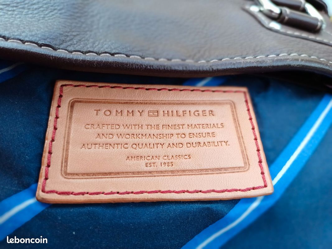 SAC CUIR TOMMY HILFIGER - vintage (image 3)