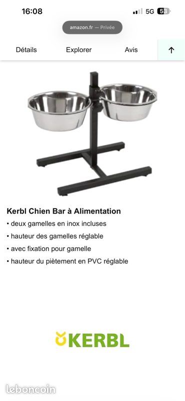 Vends porte gamelle pour petit chien et chat (image 3)