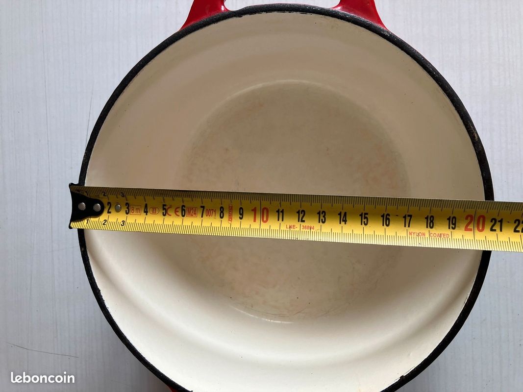 Cocotte en fonte émaillée 20 cm - Année 60/70 (image 8)