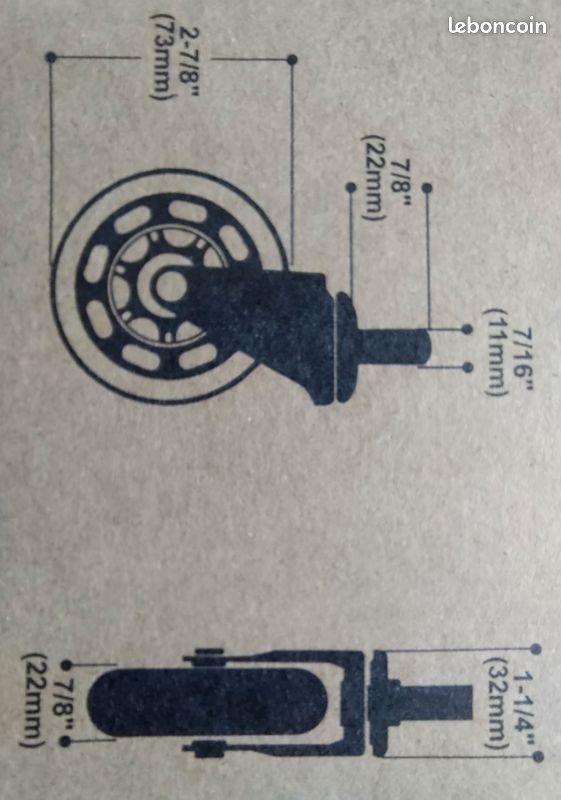 Roulettes anti-rayures pour chaise informatique (image 9)