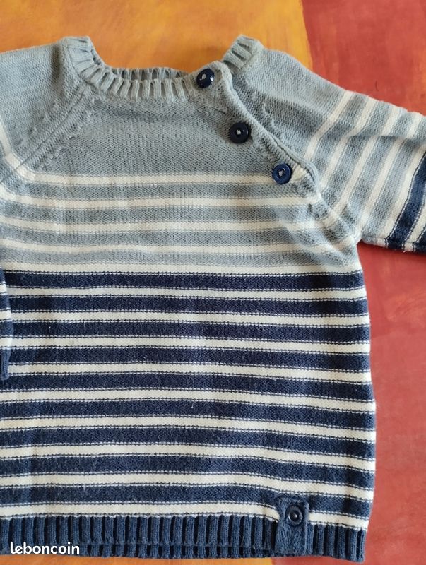 Lot gilet et pull garçon 3 mois demi saison (image 6)