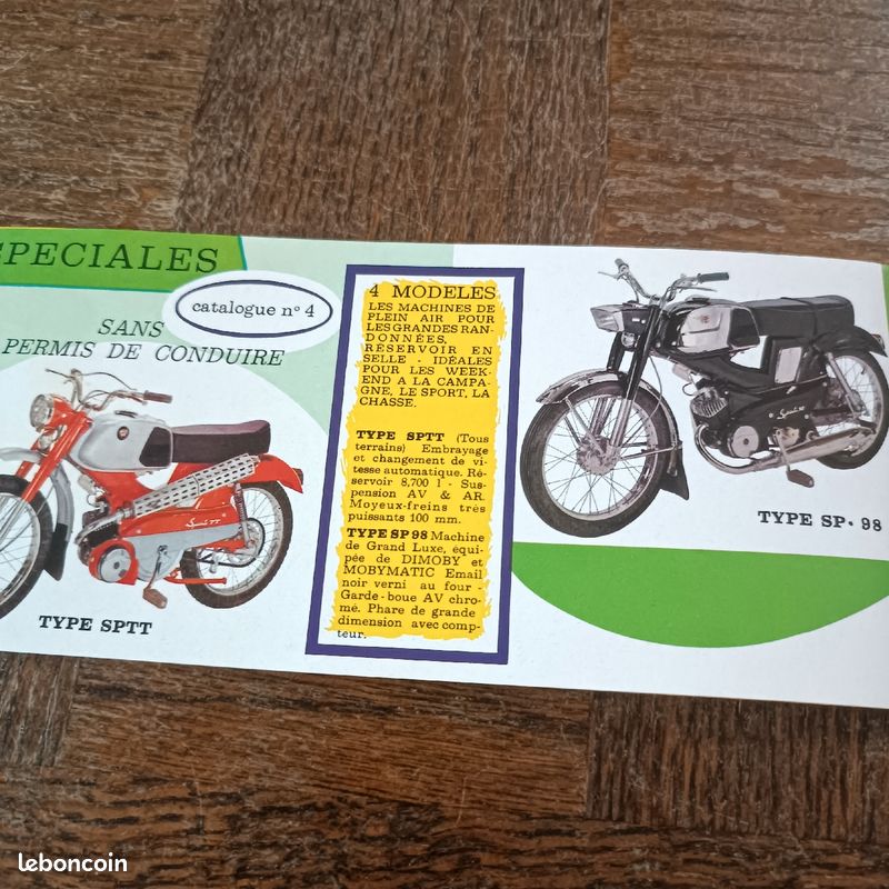 Livret prospectus dépliant flyer publicitaire motobecane motoconfort type 44 49 89 d52 d 52 95 sptt sp98 cady (image 3)