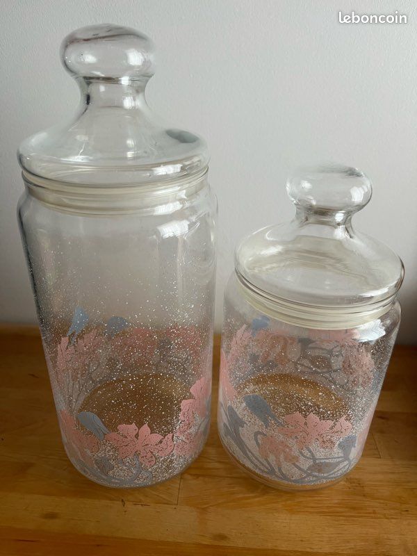 Lot de 2 pots de rangement cuisine salle de bain (image 1)