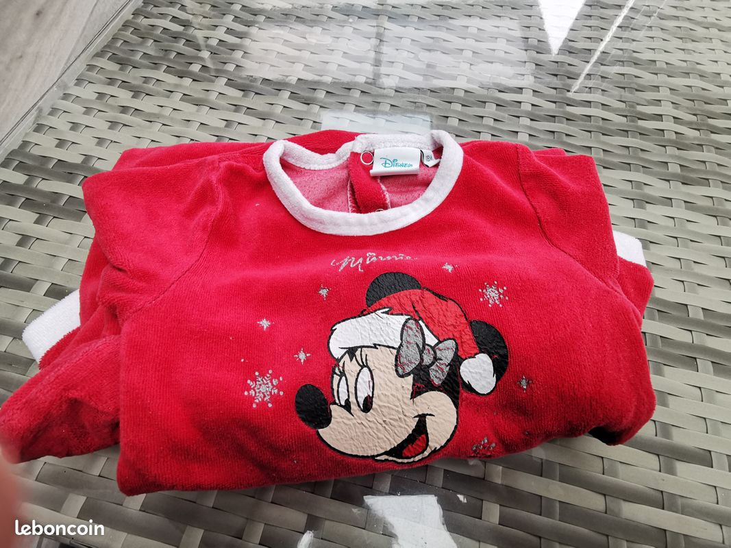 Pyjama / Pyjama-combinaison Noël Minnie Disney Baby — 18 mois (image 9)