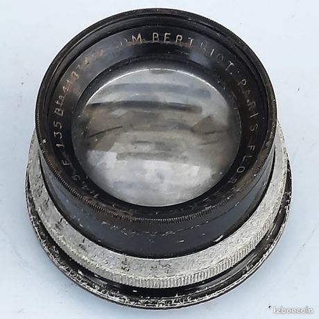 Ancien et rare objectif photo Som Berthiot Paris Flor série 1