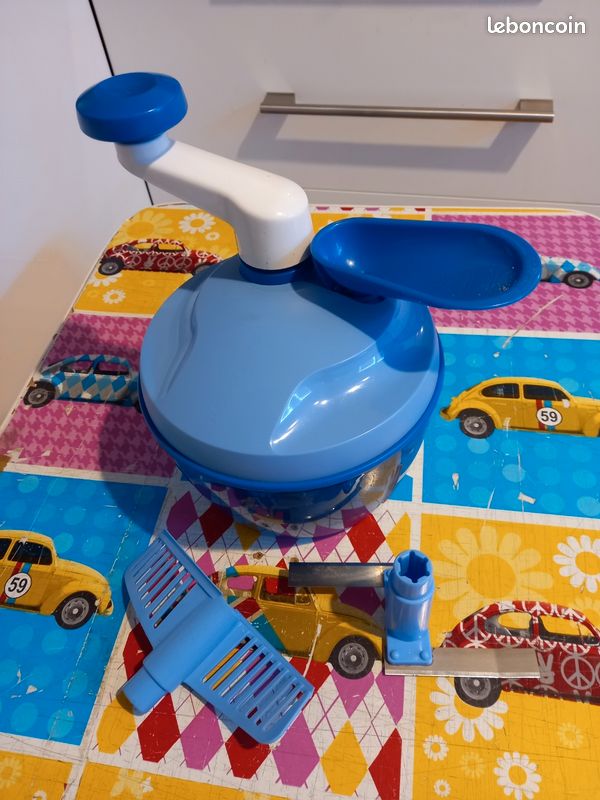 Quick Chef Tupperware Bleu – TBE – Peu Servi – Complet (bocal + Couvercle)