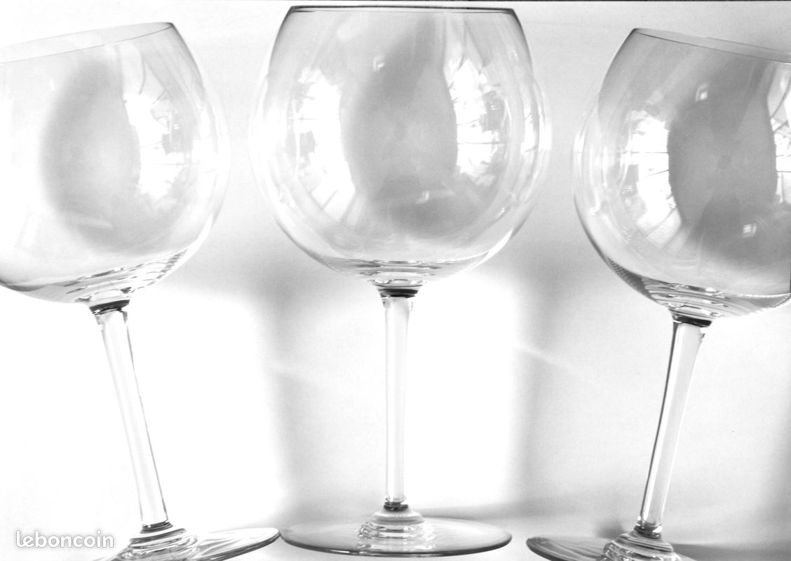 Lot de 4 verres dégustation Baccarat cristal (image 2)